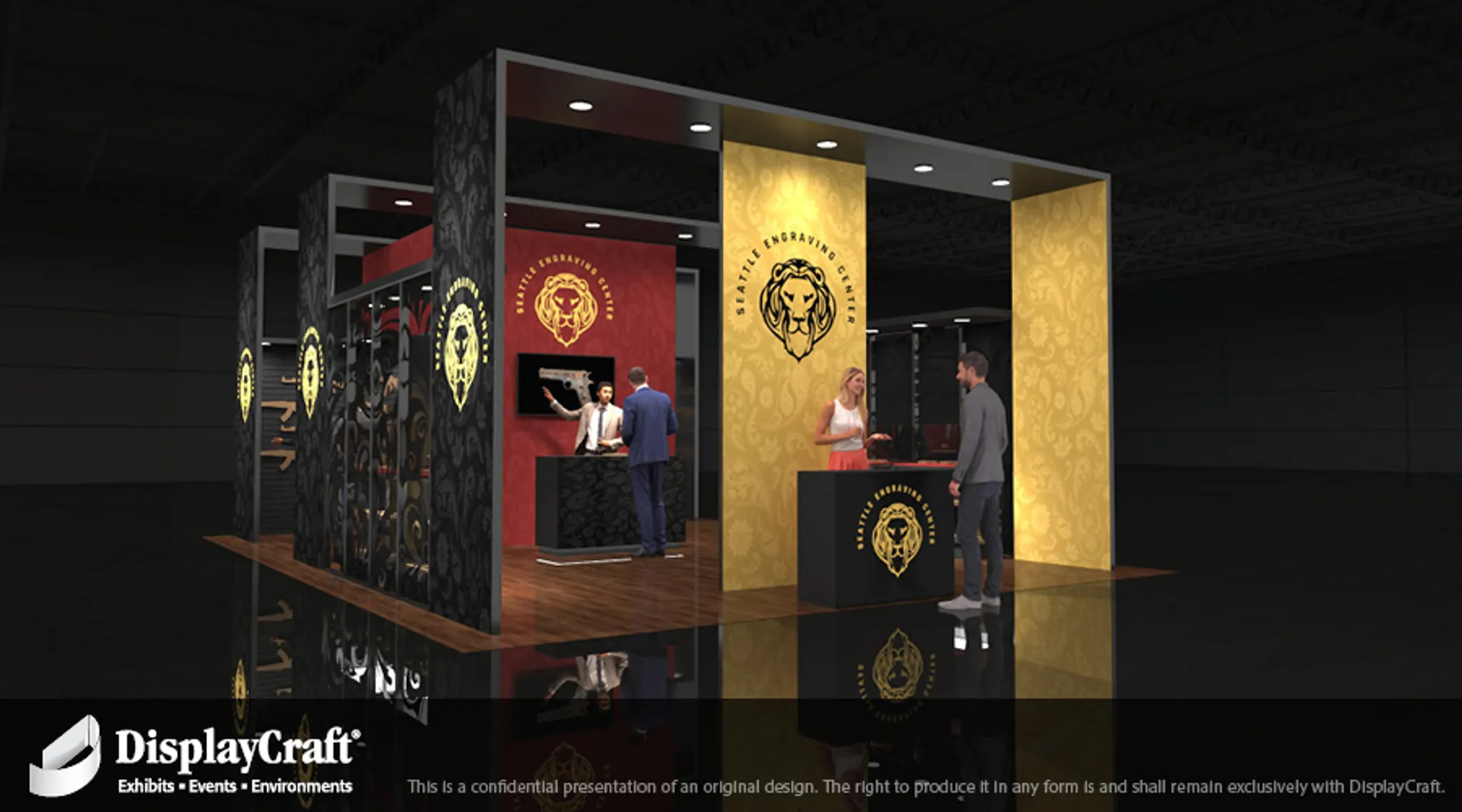 20x30 Peninsula booth design by DisplayCraft
